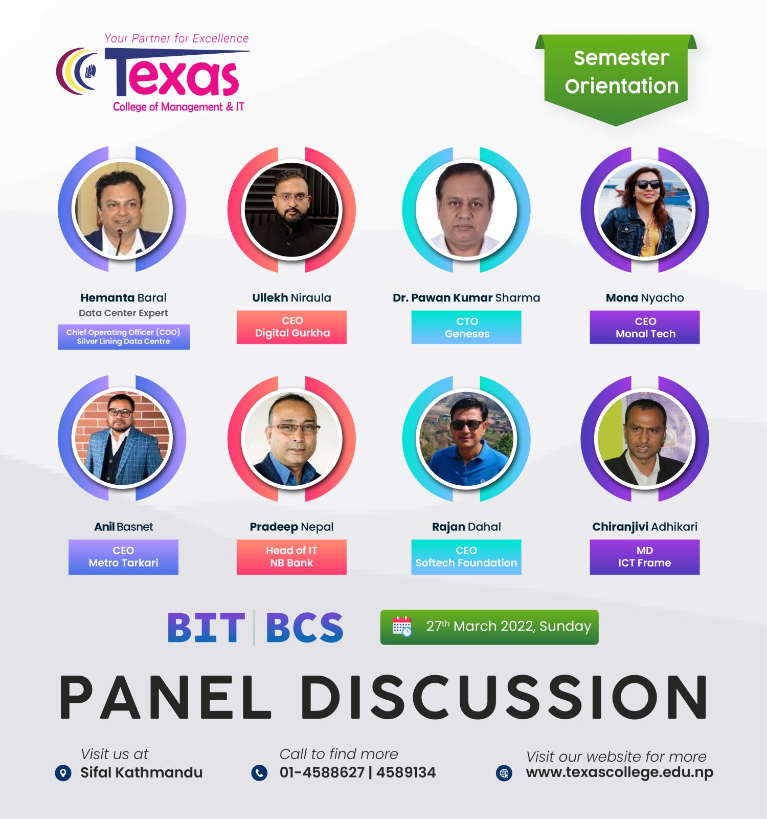 BIT|BCS|BCA PANEL DISCUSSION