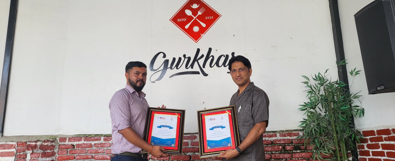 MOU between Gurkhaz Restaurant & TCMIT